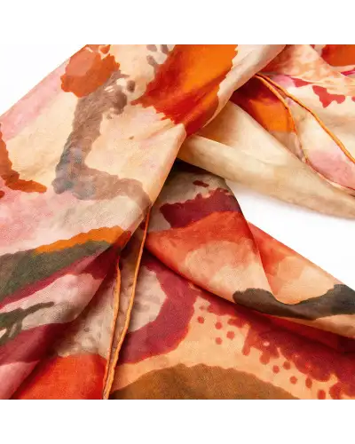 Scarves Fox and Chave Guiguichon Silk Habotai Scarf £50.00