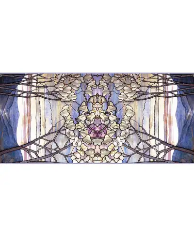 Scarves Fox and Chave Tiffany Landscape Silk Habotai Scarf £50.00