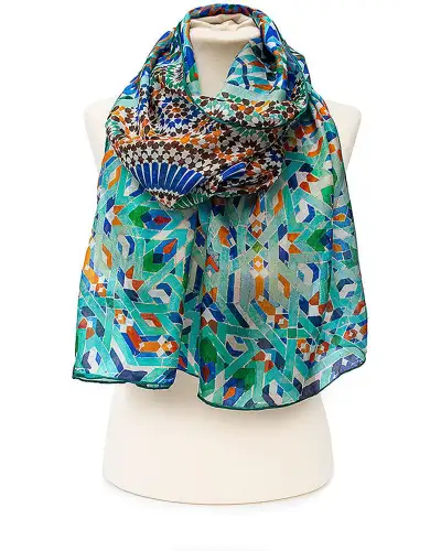 Scarves Fox and Chave Marrakesh Silk Habotai Scarf £37.00