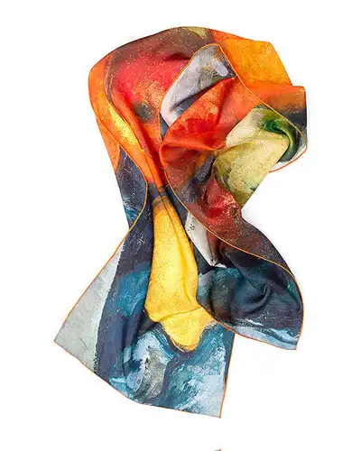 Scarves Fox and Chave Cézanne Fruit Silk Habotai Scarf £42.00