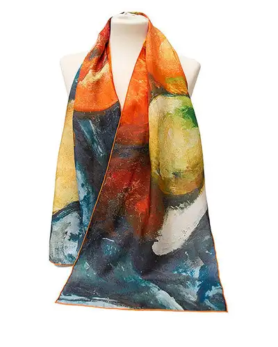 Scarves Fox and Chave Cézanne Fruit Silk Habotai Scarf £42.00