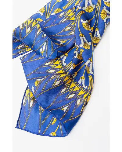 Scarves Fox and Chave Lotus Flowers Silk Habotai Scarf £42.00