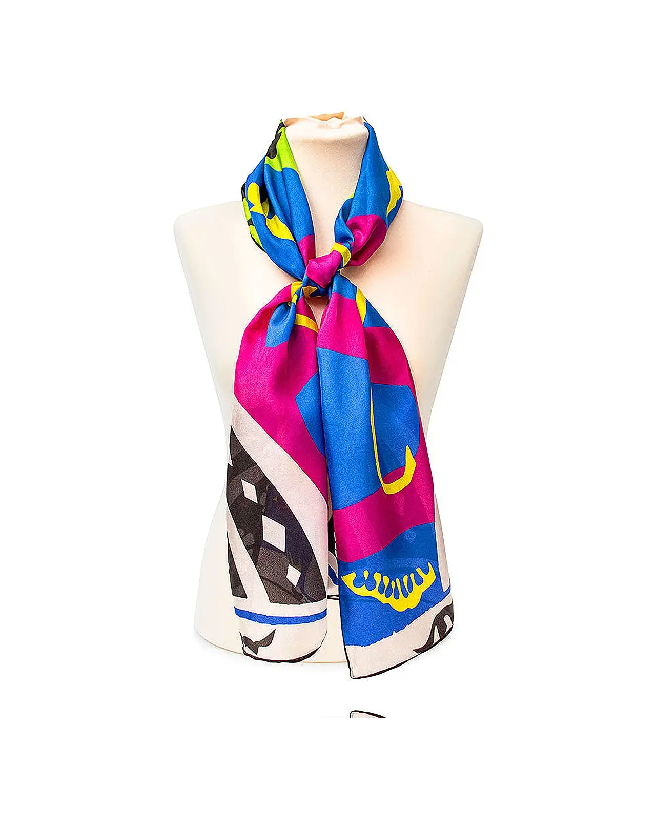 Scarves Fox and Chave Matisse Horse Silk Habotai Scarf £42.00