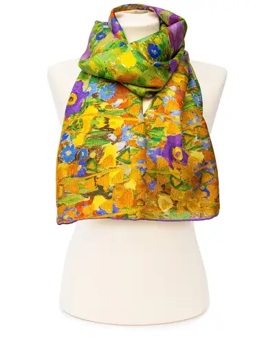 Scarves Fox and Chave Klimt The Kiss Silk Habotai Scarf £42.00