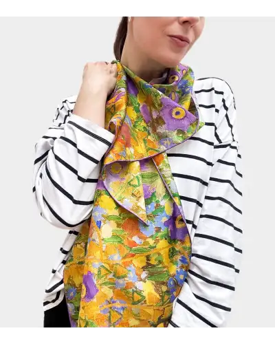 Scarves Fox and Chave Klimt The Kiss Silk Habotai Scarf £42.00