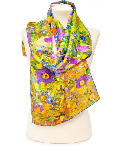 Scarves Fox and Chave Klimt The Kiss Silk Habotai Scarf £42.00
