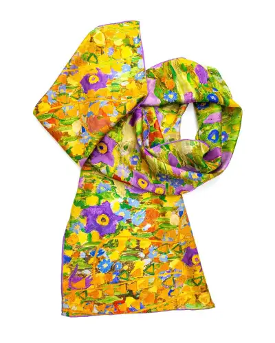 Scarves Fox and Chave Klimt The Kiss Silk Habotai Scarf £42.00