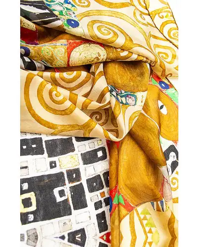 Scarves Fox and Chave Klimt Fulfilment Silk Habotai Scarf £50.00