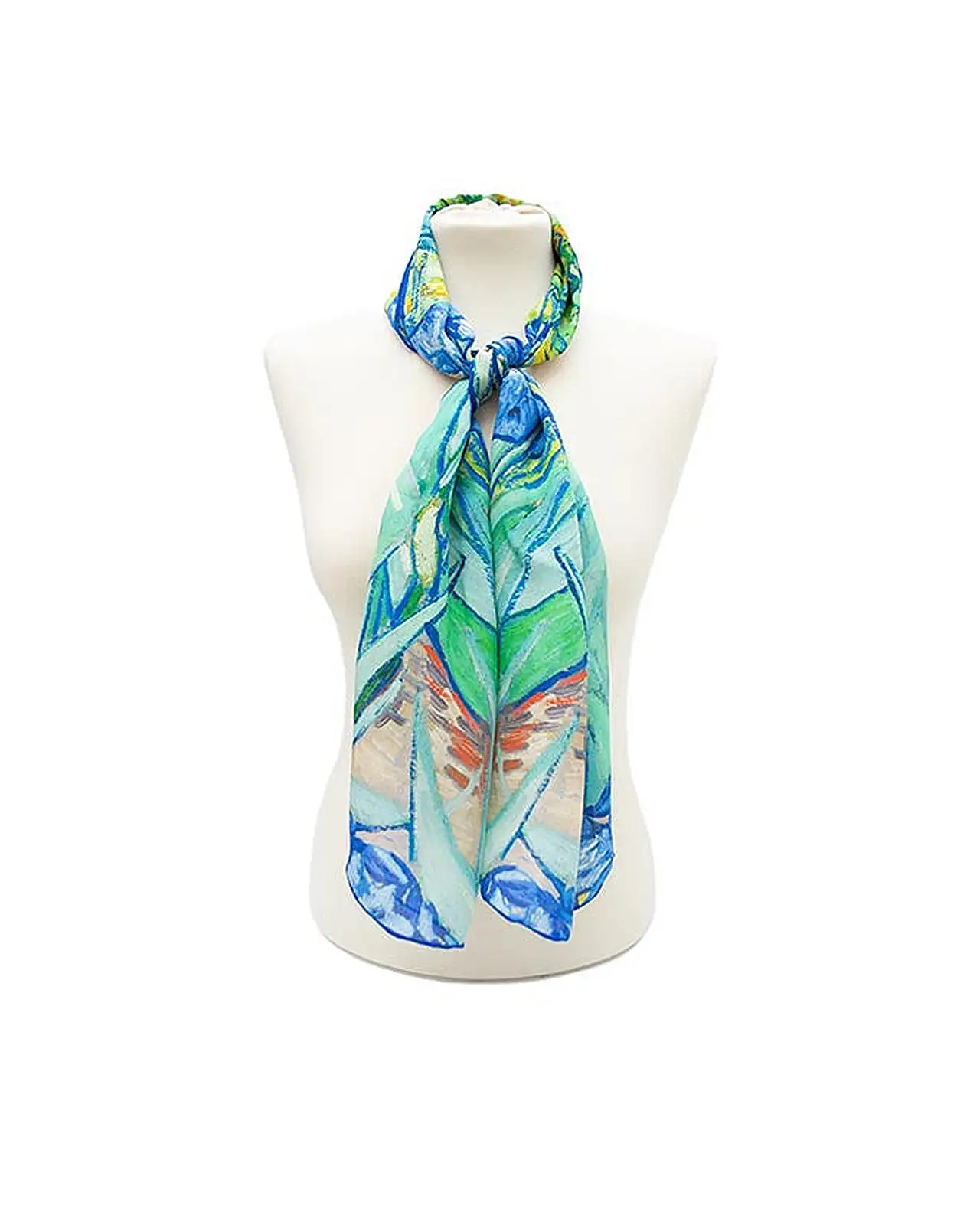 Scarves Fox and Chave Van Gogh Irises Silk Habotai Scarf £42.00