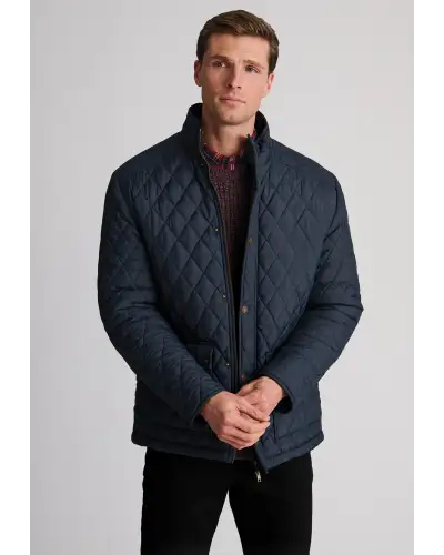 Jackets Brook Taverner Haydock Navy Quilted Water Repellent Jacket £89.00