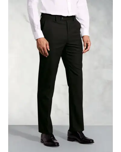 Fit Trousers Brook Taverner Tailored Fit Monaco Black Trousers £36.00