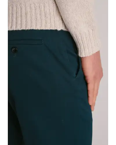 Fit Trousers Brook Taverner Regular Fit Bolt Teal Italian Fine Twill Stretch Cotton Chinos £62.00