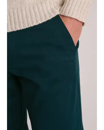 Fit Trousers Brook Taverner Regular Fit Bolt Teal Italian Fine Twill Stretch Cotton Chinos £62.00