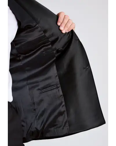 Evening Jackets Brook Taverner Tailored Fit Pensford Black Velvet Double Breasted Jacket £134.00