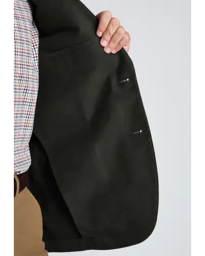 Jackets Brook Taverner Tailored Fit Crowcombe Khaki Cotton Moleskin Jacket £116.00