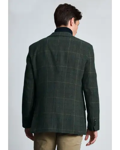 Jackets Brook Taverner Tailored Fit Avon Olive Wool Blend Check Jacket £116.00