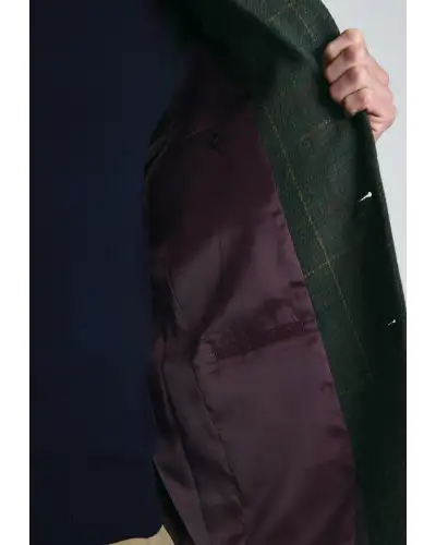 Jackets Brook Taverner Tailored Fit Avon Olive Wool Blend Check Jacket £116.00
