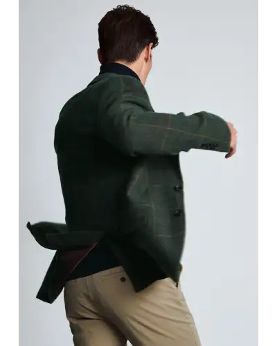Jackets Brook Taverner Tailored Fit Avon Olive Wool Blend Check Jacket £116.00