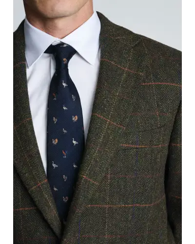 Jackets Brook Taverner Tailored Fit Axebridge Olive Wool Blend Herringbone Check Jacket £116.00