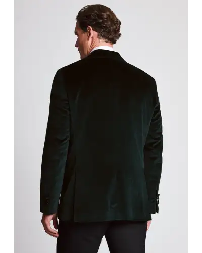 Evening Jackets Brook Taverner Tailored Fit Knighton Dark Green Velvet Jacket £134.00