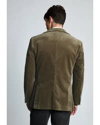 Jackets Brook Taverner Tailored Fit Kenny Sand Corduroy Stretch Cotton Jacket £116.00
