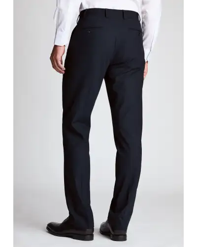 Trousers Brook Taverner Tailored Fit Shawford Navy Wool Blend Performance Suit Trousers £63.00