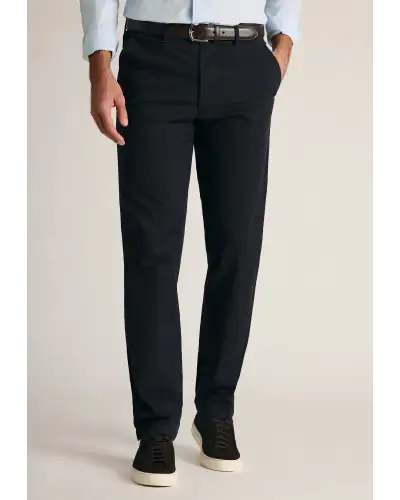 Fit Trousers Brook Taverner Tailored Fit Leo Midnight Stretch Cotton Chinos £45.00