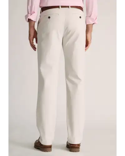 Fit Trousers Brook Taverner Tailored Fit Leo Stone Stretch Cotton Chinos £45.00