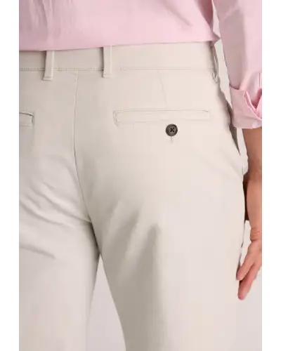 Fit Trousers Brook Taverner Tailored Fit Leo Stone Stretch Cotton Chinos £45.00