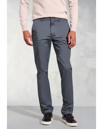 Fit Trousers Brook Taverner Tailored Fit Leo Air Force Blue Stretch Cotton Chinos £45.00