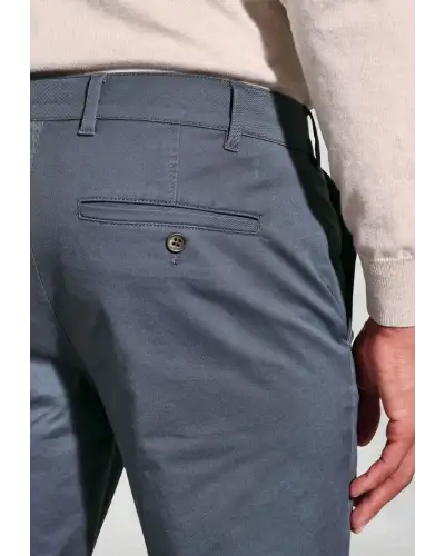 Fit Trousers Brook Taverner Tailored Fit Leo Air Force Blue Stretch Cotton Chinos £45.00