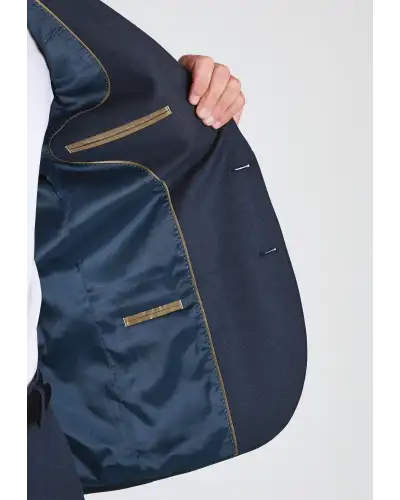 Suit Jackets Brook Taverner Tailored Fit Shawford Air Force Blue Wool Blend Performance Suit Jacket £116.00