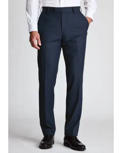 Trousers Brook Taverner Tailored Fit Shawford Air Force Blue Wool Blend Performance Suit Trousers £63.00
