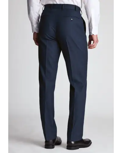 Trousers Brook Taverner Tailored Fit Shawford Air Force Blue Wool Blend Performance Suit Trousers £63.00