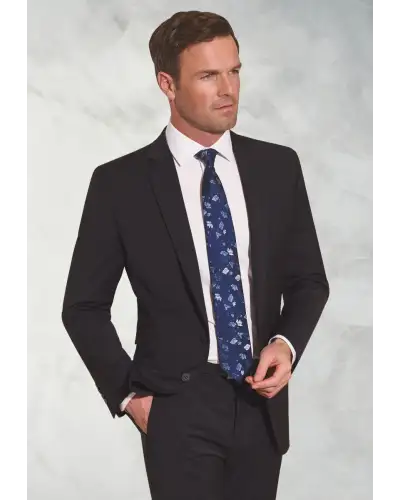 Suit Jackets Brook Taverner Tailored Fit Cassino Charcoal Washable Suit Jacket £134.00