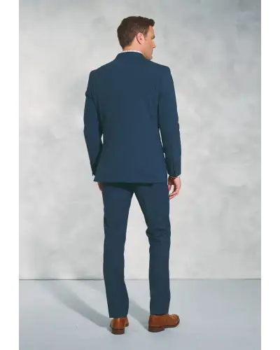 Suit Jackets Brook Taverner Tailored Fit Cassino Navy Check Washable Suit Jacket £161.00