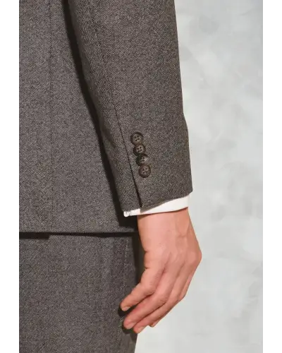 Suit Jackets Brook Taverner Tailored Fit Clifford Grey Donegal Wool Suit Jacket £179.00