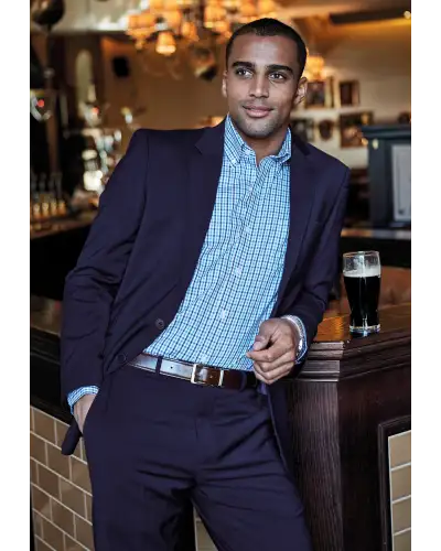 Suit Jackets Brook Taverner Tailored Fit Avalino Mid Blue Suit Jacket £134.00