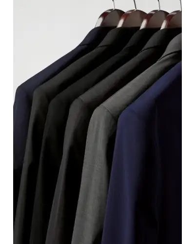 Suit Jackets Brook Taverner Tailored Fit Avalino Charcoal Pinstripe Suit Jacket £134.00