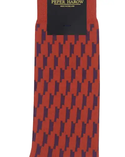 Men PEPER HAROW Scooby Mens Socks - Orange £16.00