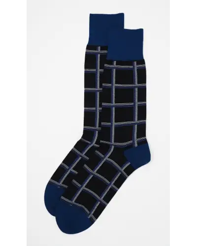 Men PEPER HAROW Check Mens Socks - Black £16.00