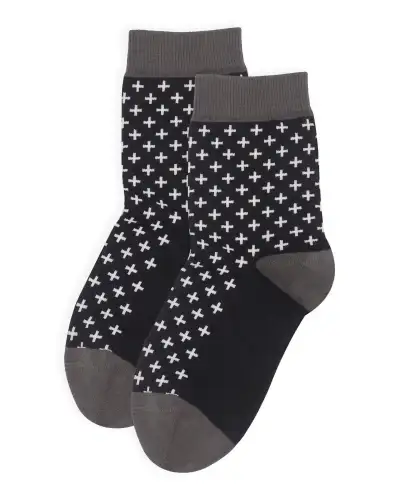 Women PEPER HAROW Crosslet Womens Socks - Black £15.00