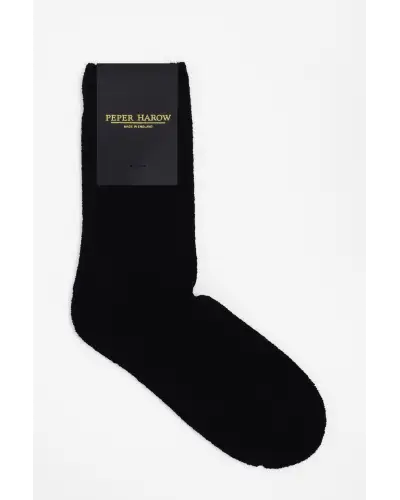 Men PEPER HAROW Ribbed Cuff Mens Bed Socks - Black £15.00