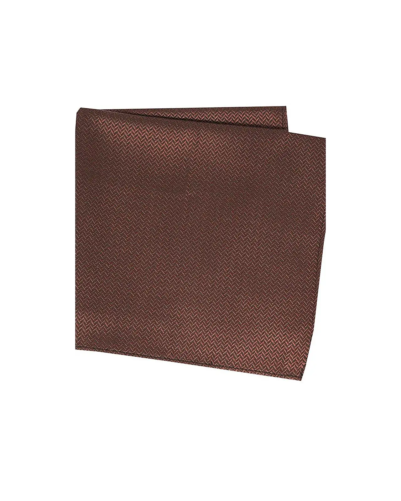 Silk Hankies Soprano Ties Soprano Chocolate Brown Herringbone Silk Hanky £15.00