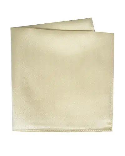 Pocket Square Soprano Ties Soprano Plain Ivory Satin Silk Mens Silk Pocket Square £15.00