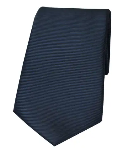 Polyester Ties Soprano Ties Soprano Navy Horizontal Ribbed Polyester Tie £15.00