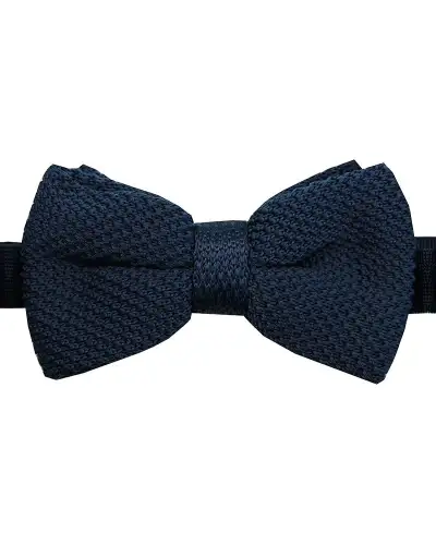 Pre-Tied Bow Ties Soprano Ties Soprano Pre-Tied Plain Navy Knitted Polyester Bow Tie £21.00