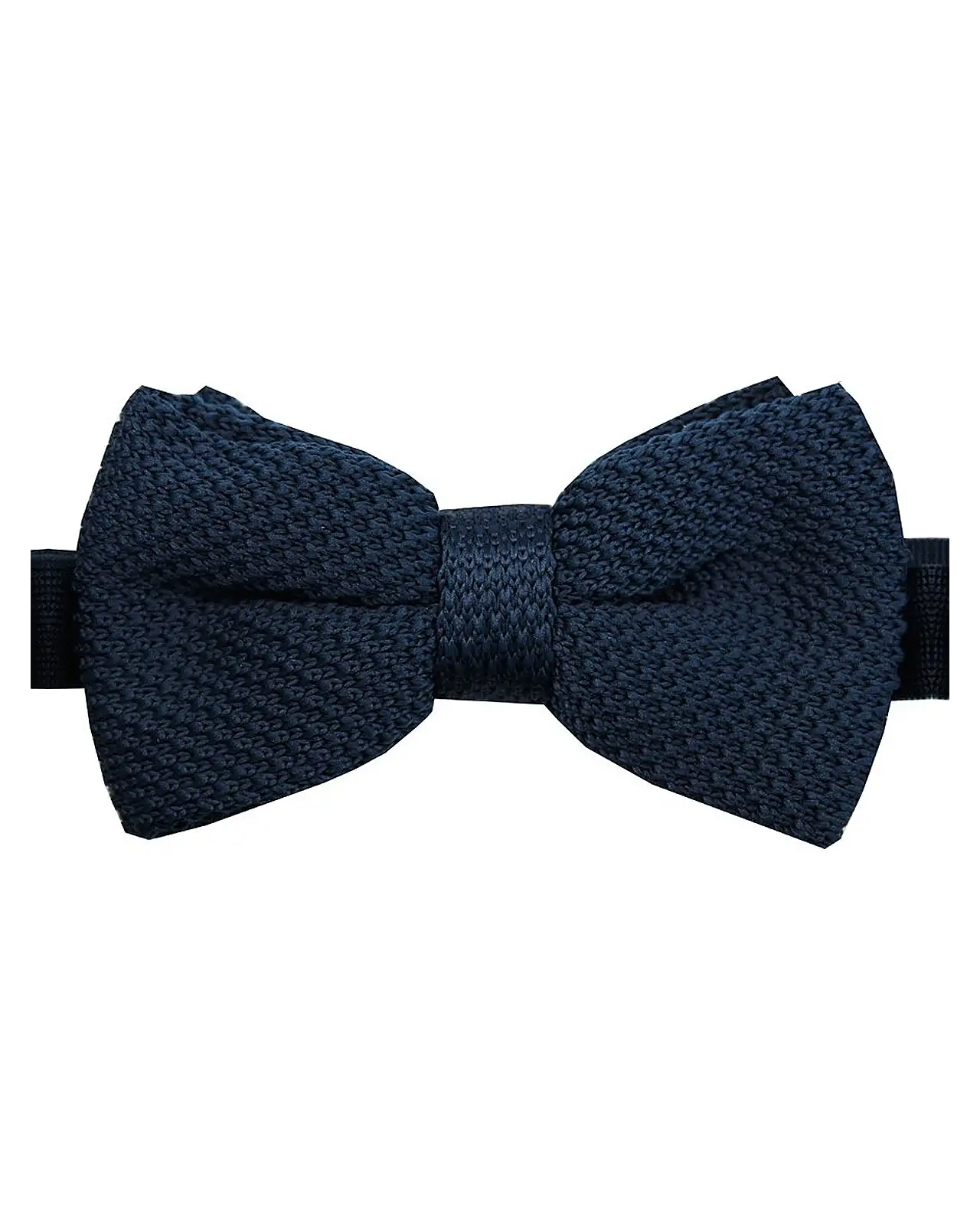 Pre-Tied Bow Ties Soprano Ties Soprano Pre-Tied Plain Navy Knitted Polyester Bow Tie £21.00