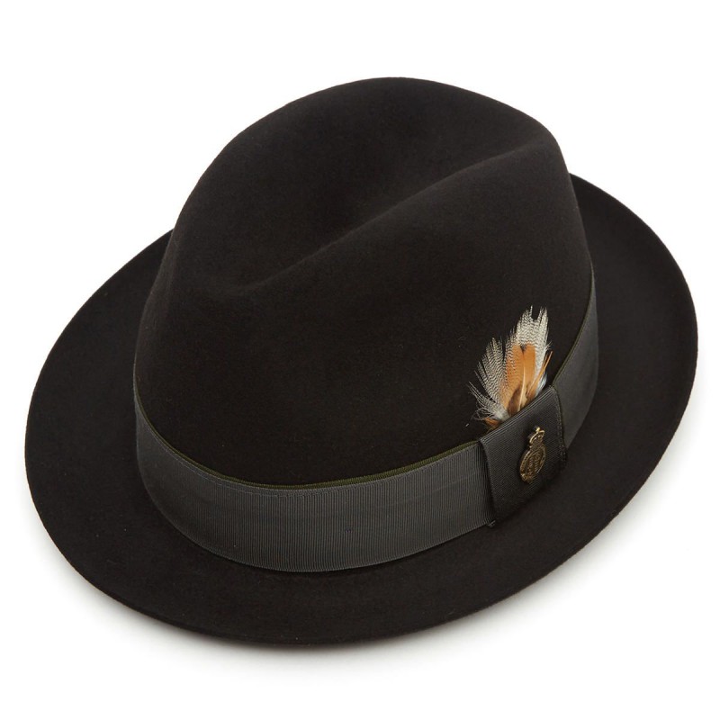 Trilbies & Pork Pies Christys Hats Finchley Fur Felt Trilby Hat-CH-CSO100273BLAC-55 £154.00