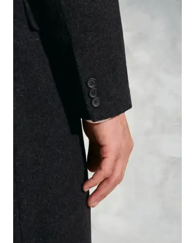 Overcoats Brook Taverner Bond Grey Wool Cashmere Overcoat £269.00